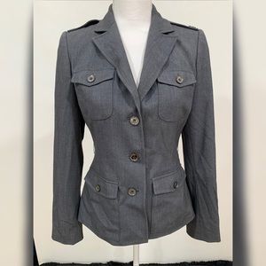 Calvin Klein Gray Blazer Suit Jacket